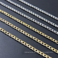 3mm-7mm Golden Silberschmuck Männer- und Frauen Figaro Titanium Stahl Edelstahl Schmuck Halskette NK1: 1